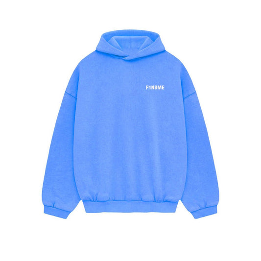 Premium Heavyweight 'Azure Blue' Hoodie - F1NDME