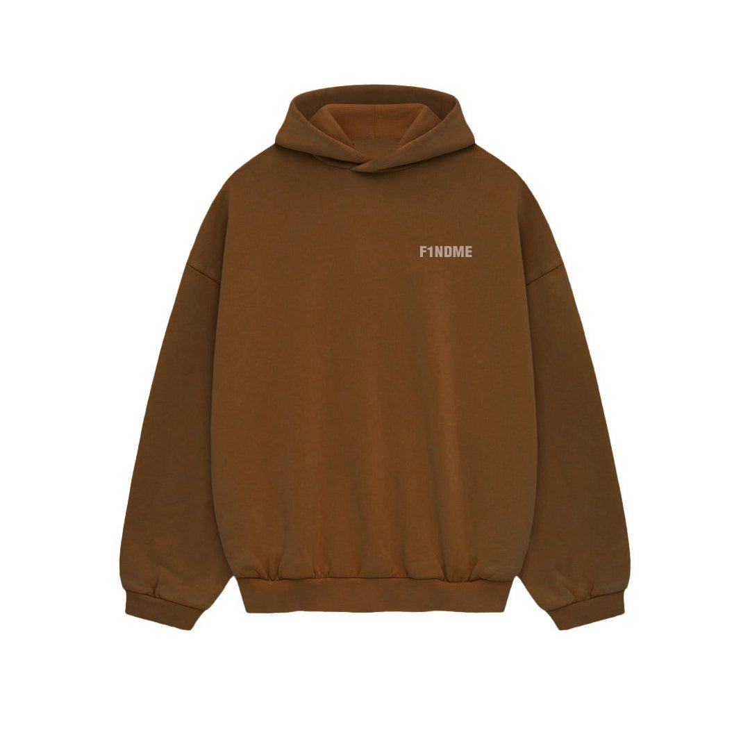 Premium Heavyweight 'Chestnut Brown' Hoodie - F1NDME