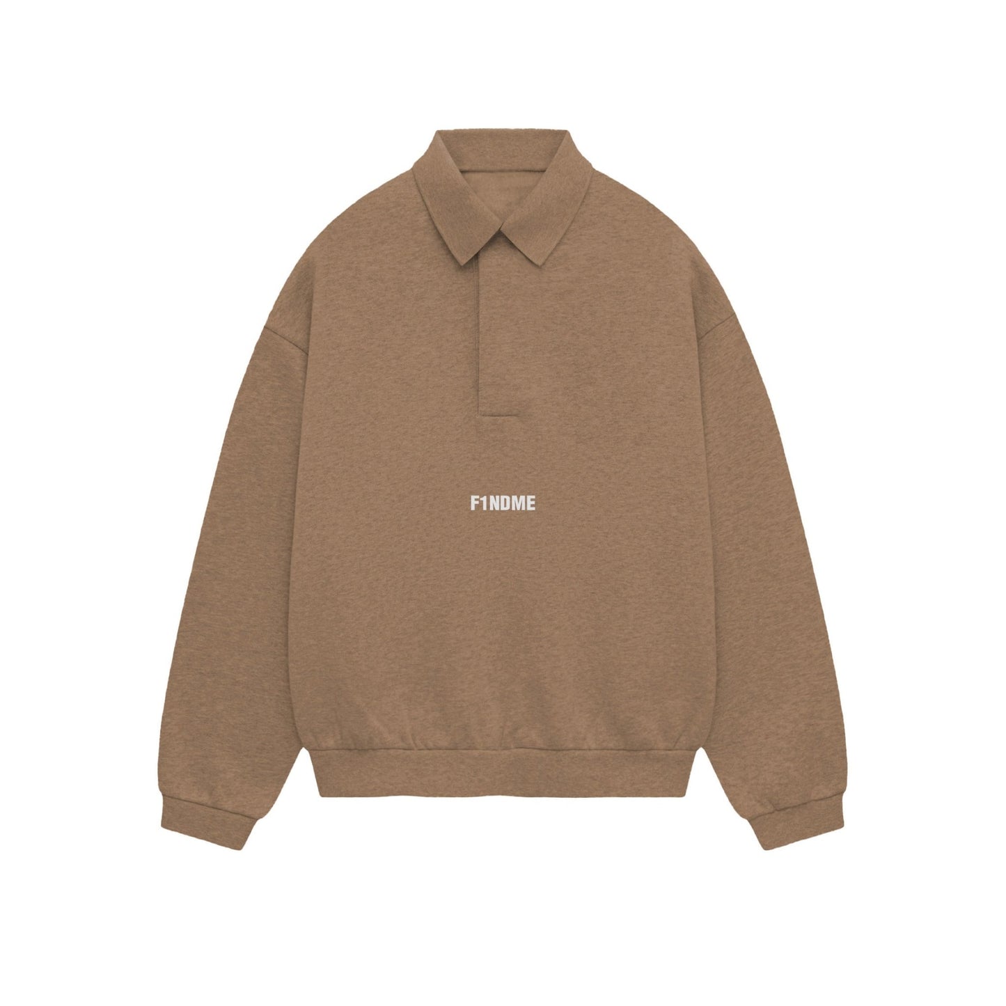 Premium Heavyweight 'Earthy Brown' Polo Crewneck - F1NDME